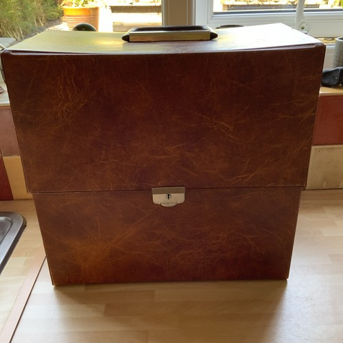 Vintage tan record vinyl - vintage,