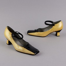 Scarpe Prada Vintage Pelle Bicolore N. 36 Italia Originali