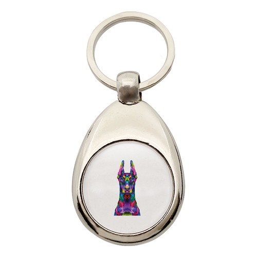 Portachiavi doberman colorful - doberman,