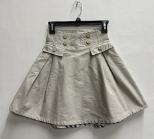 Gonna svasata in cotone beige