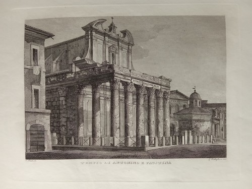 Incisione rame antica 1843 - incisione,