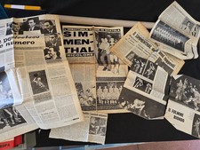 Vintage newspaper clippings