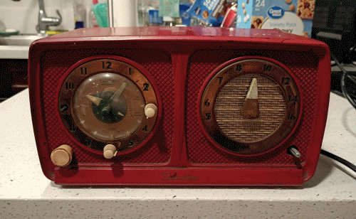 Radio orologio valvole - radio, 8