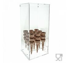 E-059 PCN Porta coni gelato in plexiglass trasparente a 9 fori