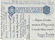 POSTA MILITARE N°108 (RUSSIA) - ALPINI IX°BTG. GENIO MISTO PER CORPO D'ARMATA