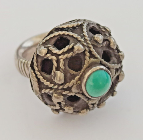 Anello vintage argento boemia - anello,