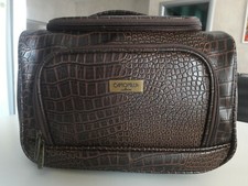 Borsa Camomilla Milano-Beauty vanity case snake crocodile vintage