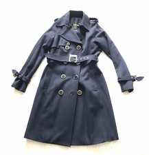 CAPPOTTO ELISABETTA FRANCHI - DOPPIOPETTO - COLORE BLU - CINTURA - OTTIMO STATO