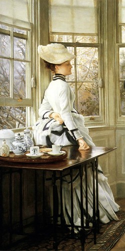 Quadro james tissot leggendo - quadro,
