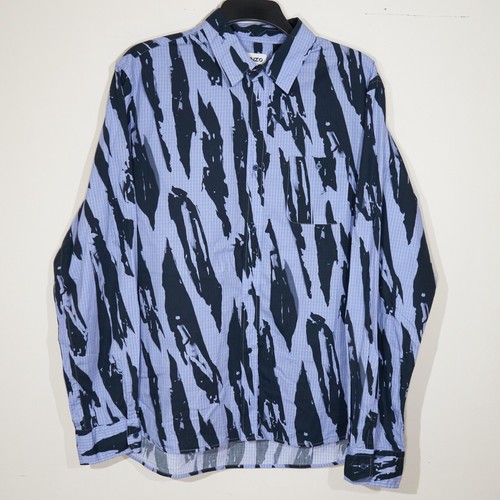 Camicia kenzo uomo blu - camicia, a