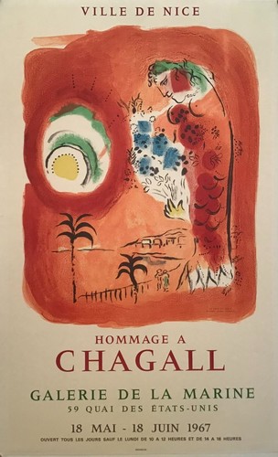 Poster originale chagall 1967 - poster,