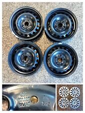 4 CERCHI CERCHIONI FERRO + 4 COPRICERCHI 6J X 15 H2 ET 43 ORIGINALI VOLKSWAGEN