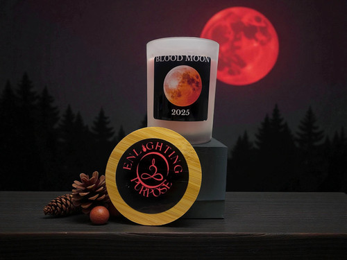 Blood moon candle - moon,
