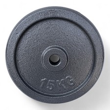 Disco Ghisa Nero 15 Kg Foro
