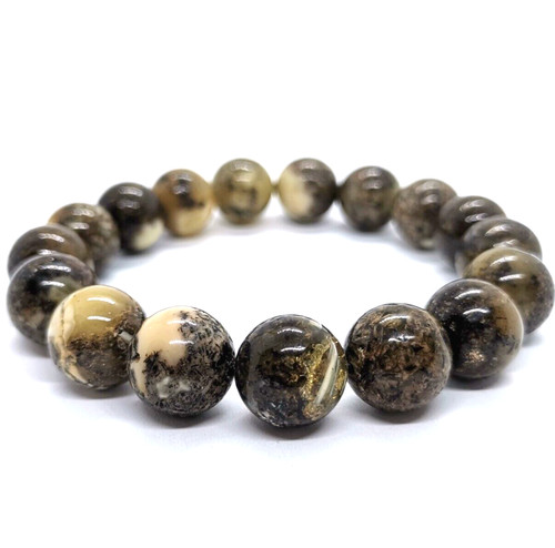 Grande bracciale ambra perline