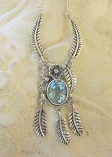 KX Collier Collana Piuma Fiore