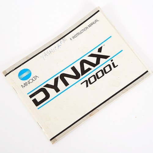 Minolta dynax 7000i manuale - dynax,
