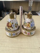 Deruta Set Olio E Aceto Epoca Collezione