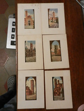 12) CAMPANILI D'ITALIA DANDOLO BELLINI LOTTO DI 6 CARTOLINE VIAGGIATE