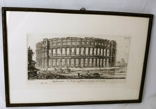 Piranesi incisione anfiteatro - incisione,