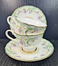 yamaka international porcellana set 2 tazze the con decoro e filo oro zecchino