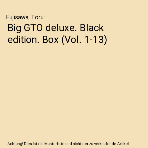 Big gto deluxe black - big,