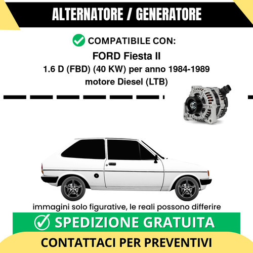 Alternatore ford fiesta 6 - ford, 1.6