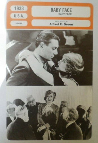Carte fiche cinema - cinema, 1933
