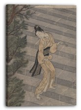 Tela cornice suzuki harunobu - tela/cornice,