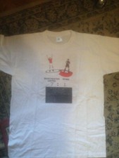 T-SHIRT SUBBUTEO VINTAGE MANCHESTER UTD-ROMA 7-1 LARGE COME FOTO