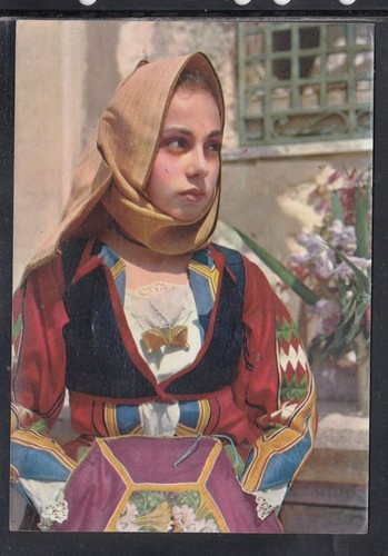 Cartolina costumi sardi - cartolina,