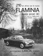Pubblicità LANCIA FLAMINIA SUPER SPORT 3C ZAGATO - 1964 