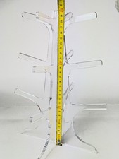 Porta anelli gioielli in plexiglass alto 30 cm