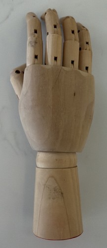 Wooden articulated figure - wooden,