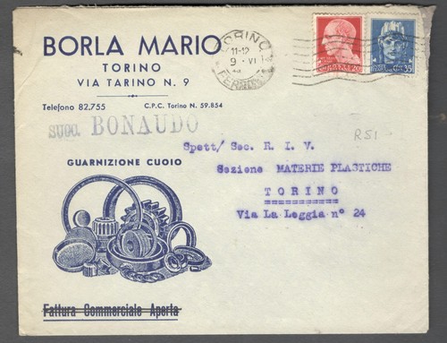 1944 italia rsi busta - 1944, italia-rsi-busta