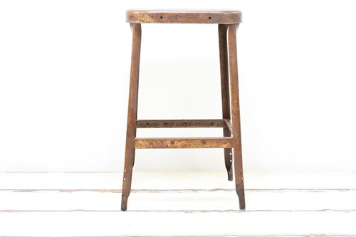 Sgabello industriale vintage