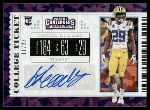 M215 greedy williams auto - greedy,