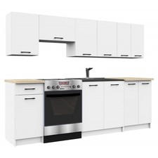 Cucina lineare 240 moderna - lineare,