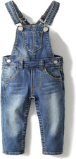 Salopette Di Jeans per Neonato