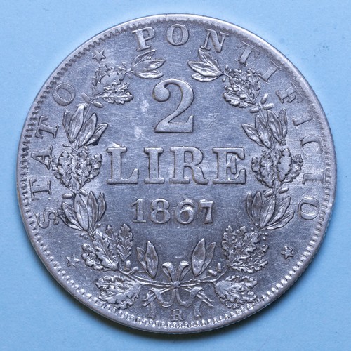 Pio lire 1867 xxii - 2,