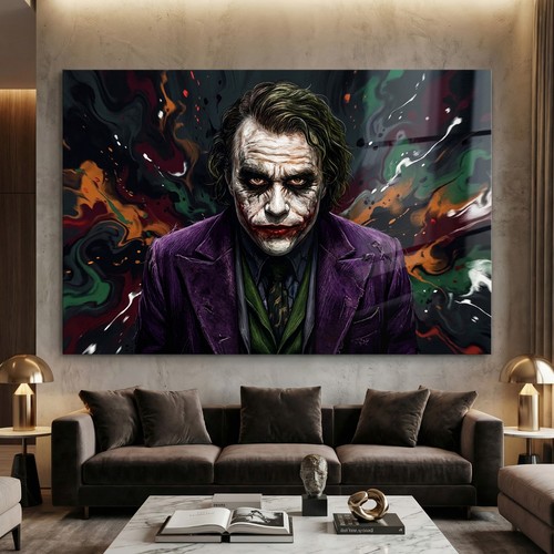 Arte joker colorata - joker, colorata,