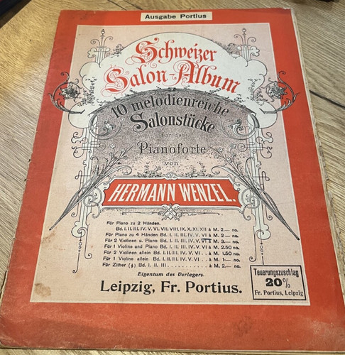 Album salone svizzero - , spartito