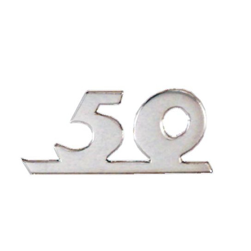 Targhetta scritta fregio - , "50"