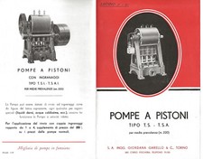 N480-POMPE A PISTONI TIPO T.S. T.S.A.-DEPLIANT PUBBLICITARIO