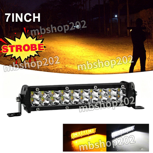 Amber white strobe slim - 7'',