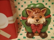 Volpe Con Ghirlanda Natale