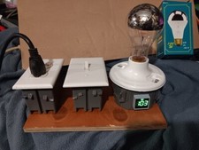 Dim Bulb Tester per Amplificatori Limitatore di Corrente *INCLUSA LAMPADINA 100W e METRO*