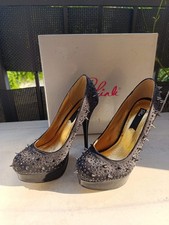 scarpe donna tacco alto con borchie usate bene