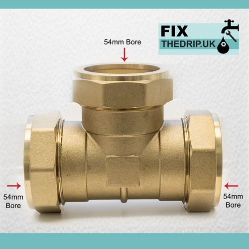 Raccordo ftd 54mm - 54mm, ottone