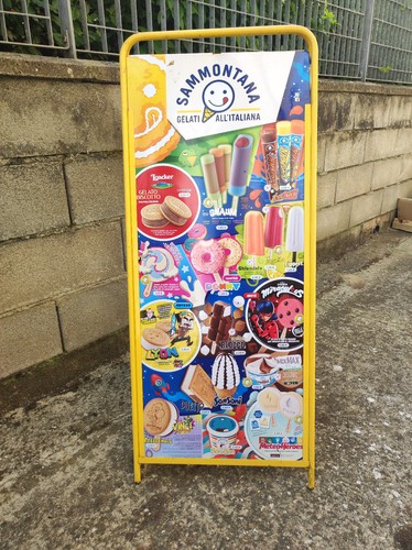 Cartelli pubblicitari gelati